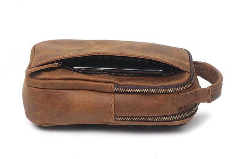 CaseBuddy Australia Casebuddy Nesitu Vintage Genuine Leather Men Chest Bag