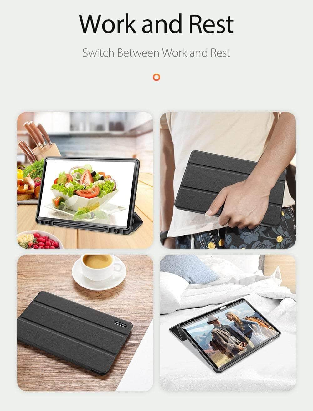 Pencil Holder Galaxy Tab S7 Plus 12.4 T970 T975 Smart Magnetic Cover - CaseBuddy