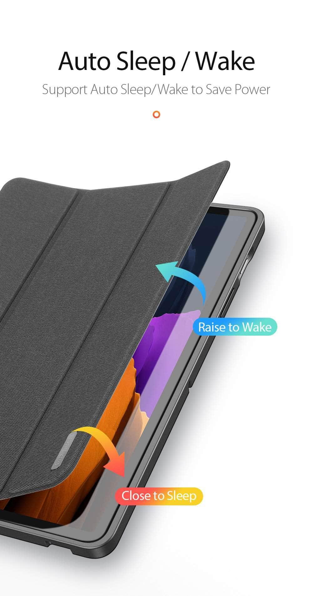 Pencil Holder Galaxy Tab S7 Plus 12.4 T970 T975 Smart Magnetic Cover - CaseBuddy