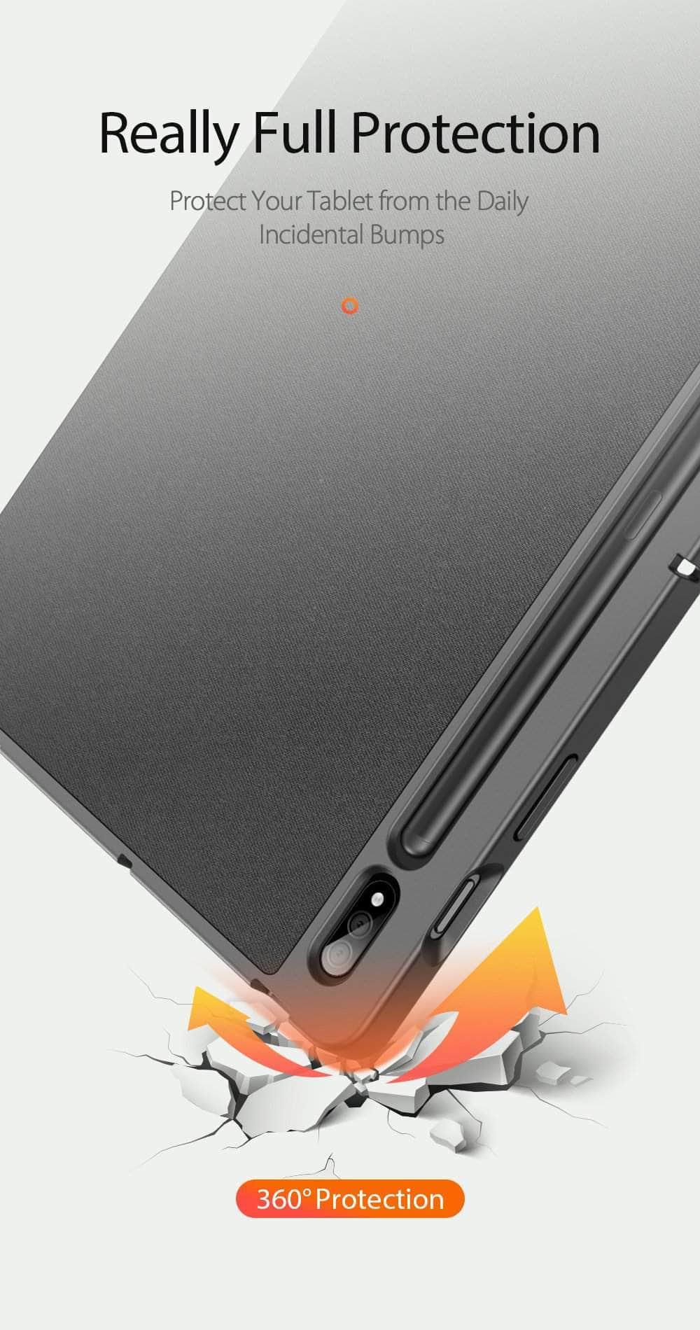 Pencil Holder Galaxy Tab S7 Plus 12.4 T970 T975 Smart Magnetic Cover - CaseBuddy