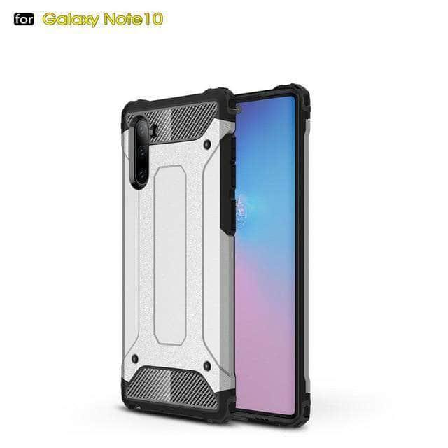 Rugged Armor Case Samsung Galaxy Note 10 Plus Hard PC Shockproof Robot Dual Layer Protector Cover - CaseBuddy