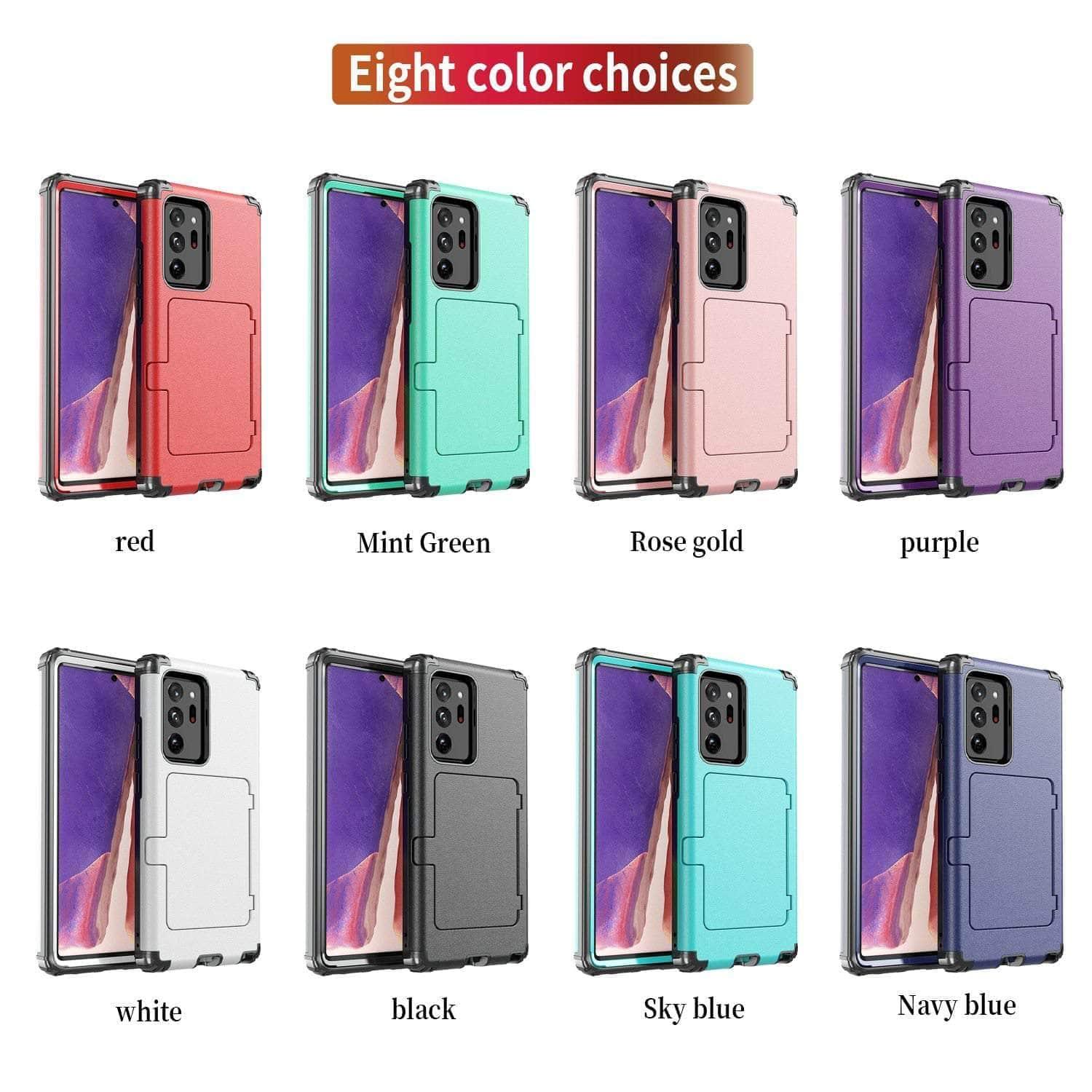 CaseBuddy Australia Casebuddy Samsung Galaxy Make up Mirror Armor Case Card Slots Holder Cover