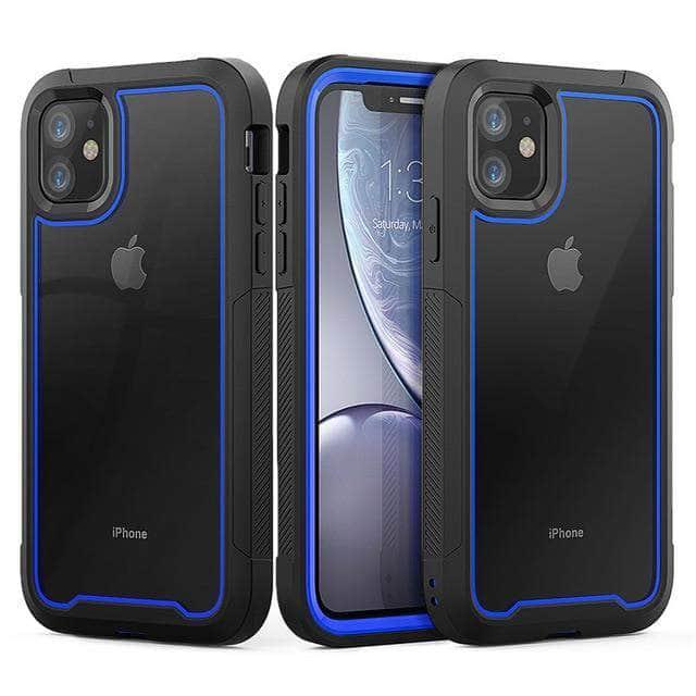 CaseBuddy Australia Casebuddy For iPhone 13Pro Max / Blue Shockproof Armor iPhone 13 Pro Max Hybrid Cover