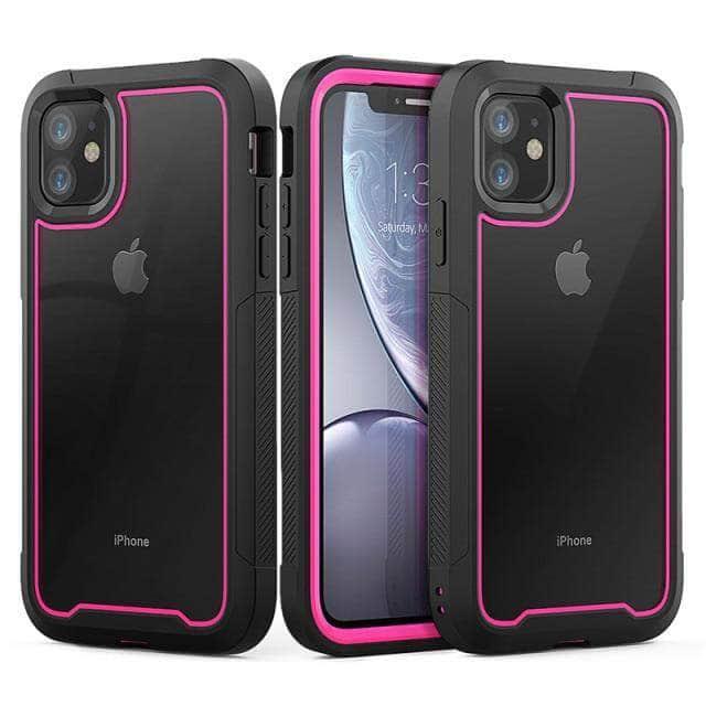CaseBuddy Australia Casebuddy For iPhone 13Pro Max / Pink Shockproof Armor iPhone 13 Pro Max Hybrid Cover