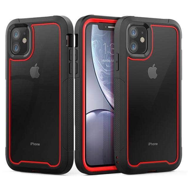 CaseBuddy Australia Casebuddy For iPhone 13Pro Max / Red Shockproof Armor iPhone 13 Pro Max Hybrid Cover