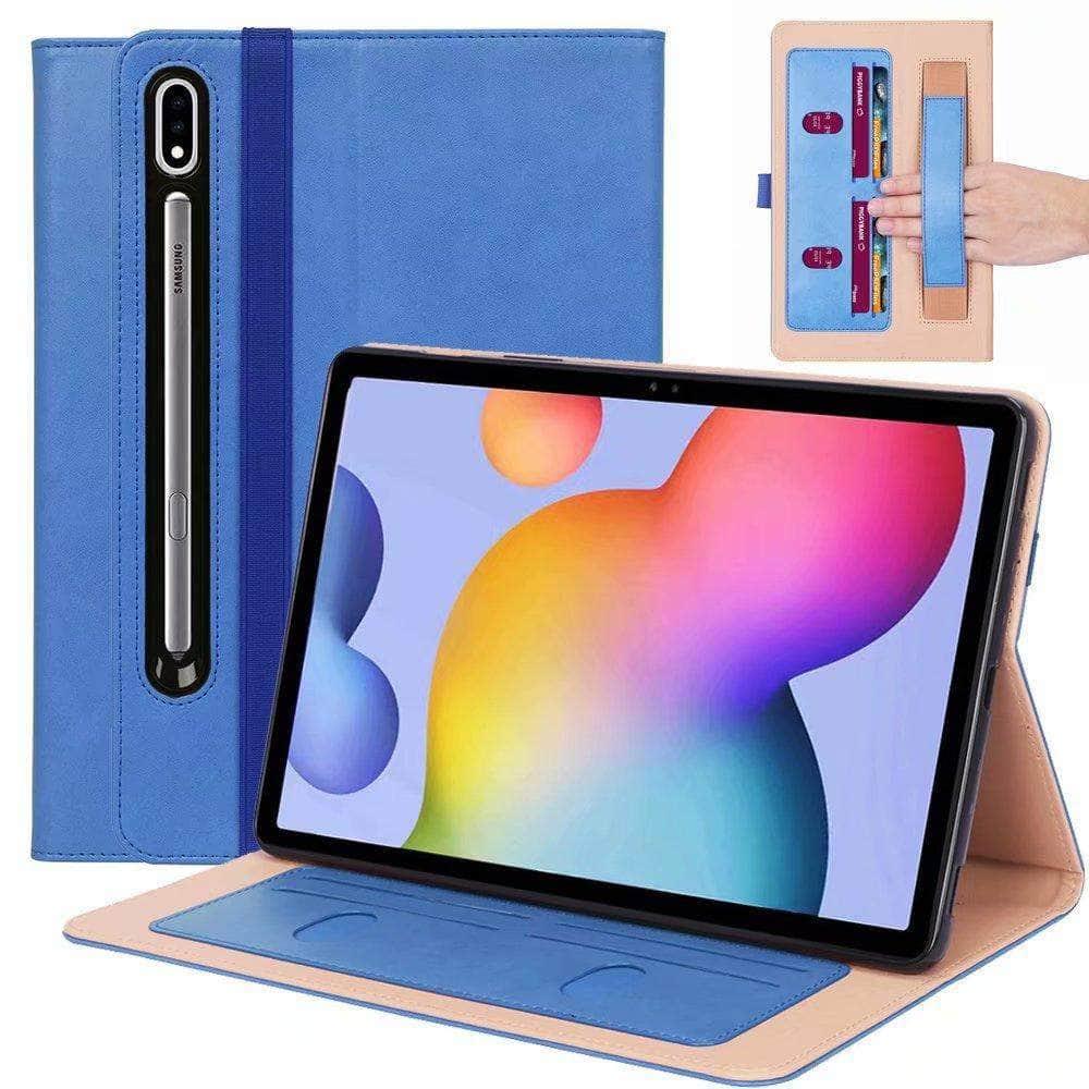 Slim Shell Case Galaxy Tab S7 Plus 12.4 T970 T975 Hand Holder - CaseBuddy