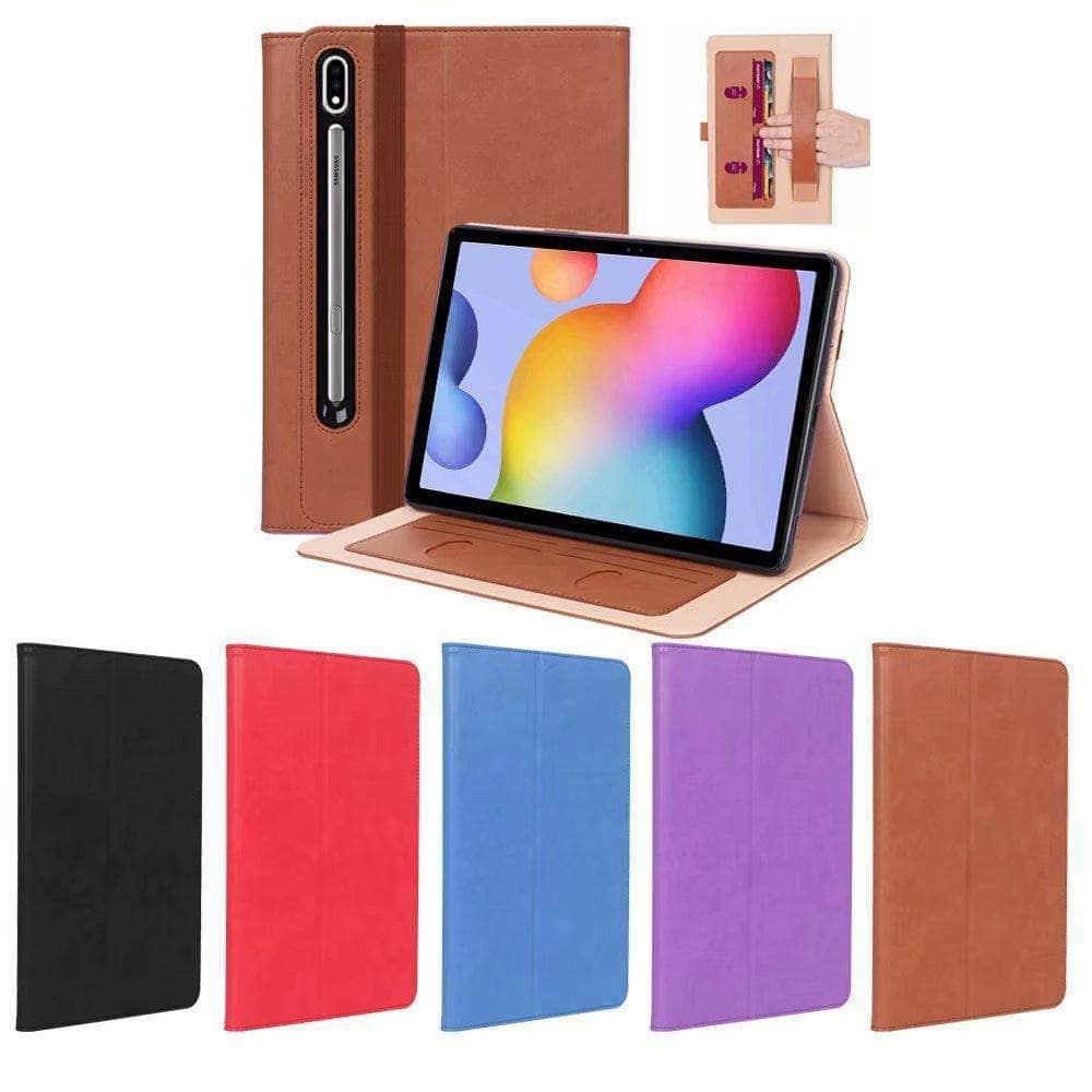 Slim Shell Case Galaxy Tab S7 Plus 12.4 T970 T975 Hand Holder - CaseBuddy