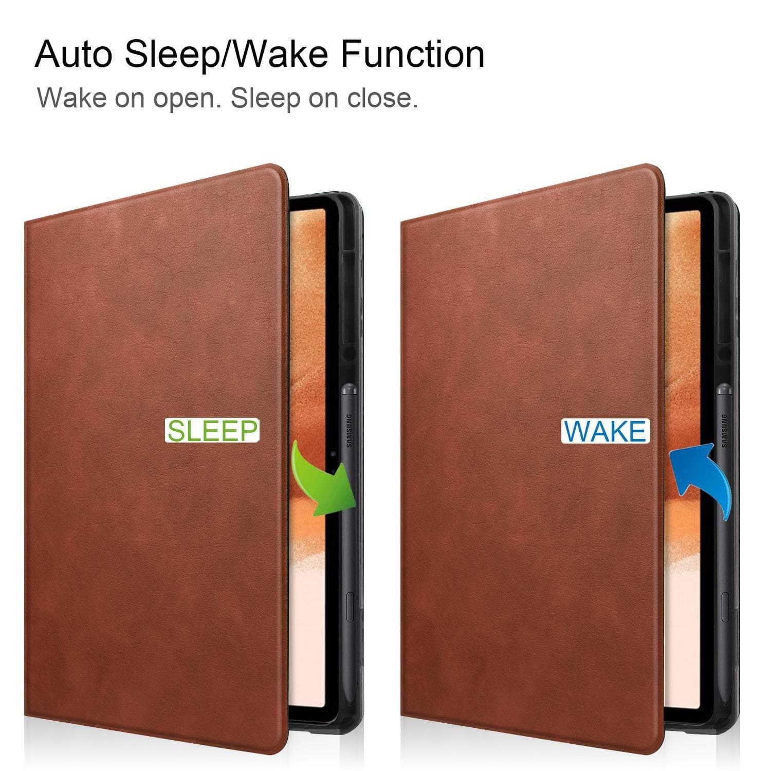 CaseBuddy Australia Casebuddy Smart Tab S8 Ultra X906 Protective Magnetic Adsorption Cowhide Leather Case