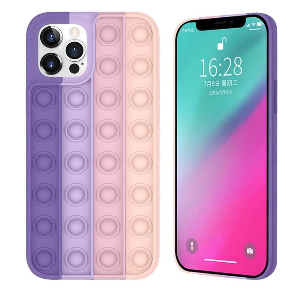 CaseBuddy Australia Casebuddy Stress Reliever Push It Bubble Antistress Sensor iPhone 12 Case