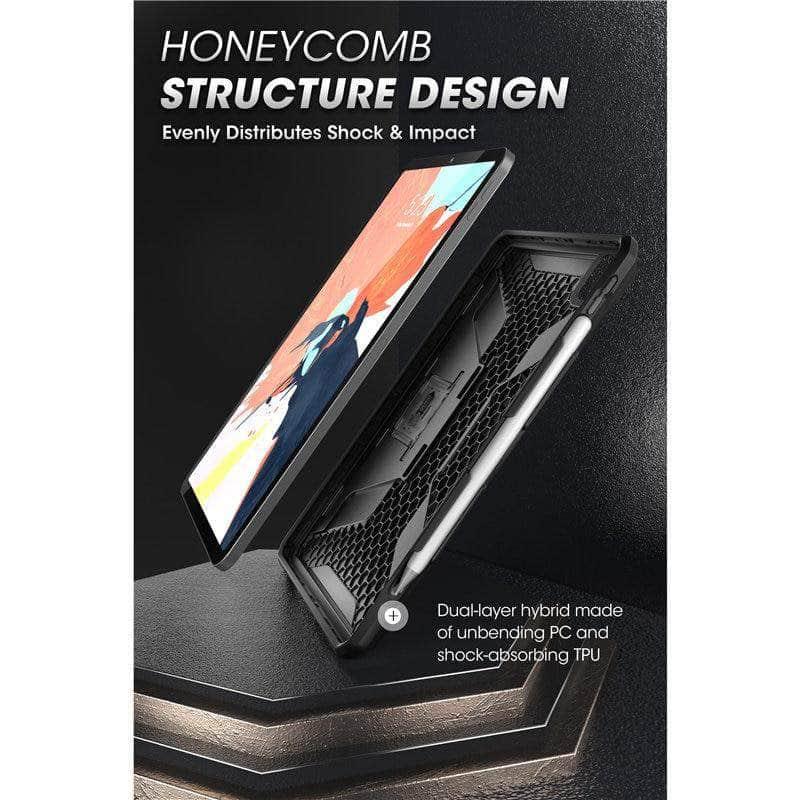 SUPCASE iPad Pro 12.9 2020 UB Full-Body Rugged Rubber Cover Built-in Apple Pencil Holder - CaseBuddy