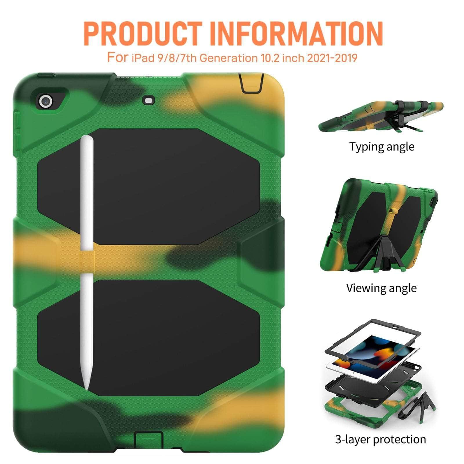 CaseBuddy Australia Casebuddy Tough Box Children Safe Case for iPad 9 10.2 2021