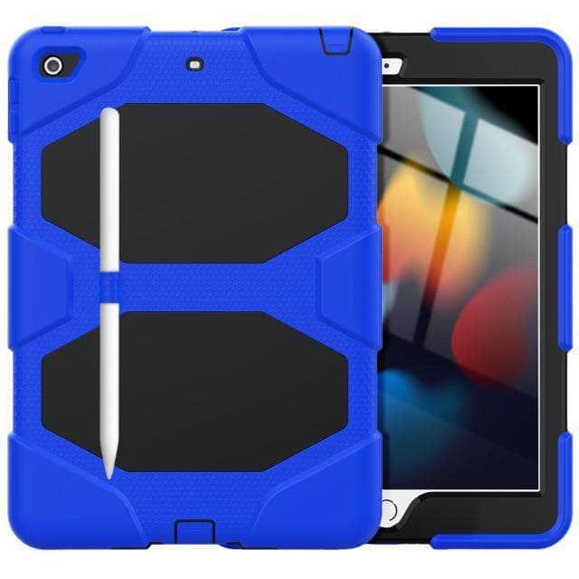 CaseBuddy Australia Casebuddy blue / iPad 10.2 (2021) 9th Tough Box Children Safe Case for iPad 9 10.2 2021