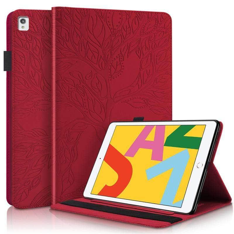 CaseBuddy Australia Casebuddy Tree Embossed iPad 9 Folio Case