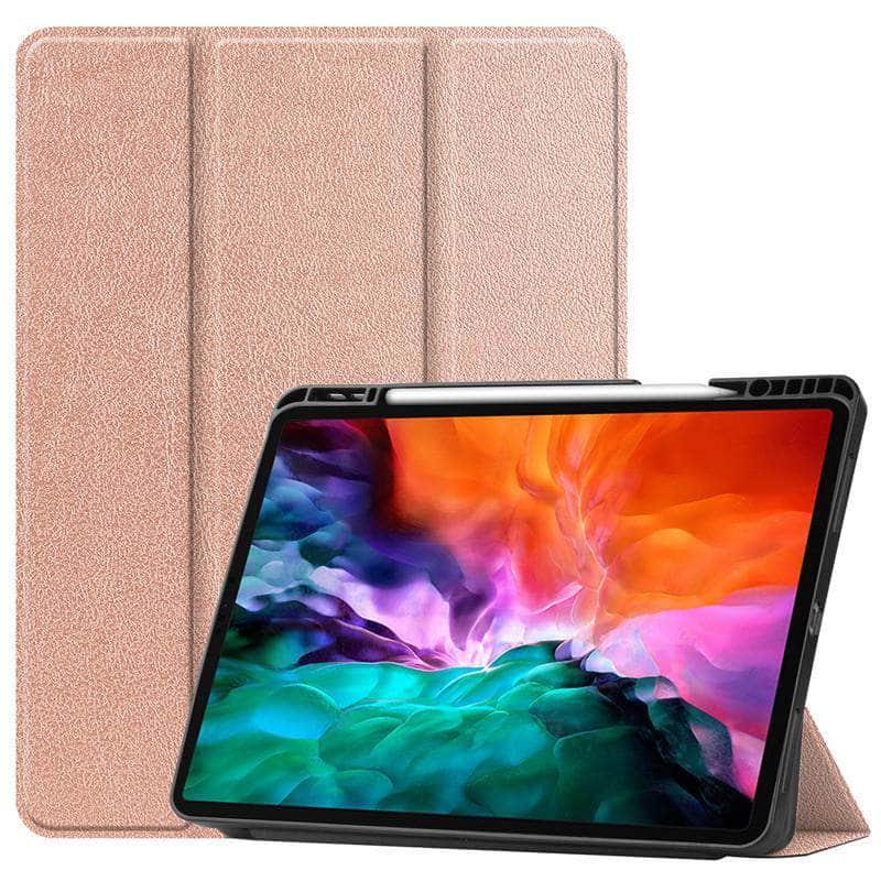 CaseBuddy Australia Casebuddy Tri-Fold Leather Flip Cover iPad Pro 2021 Protective Shell