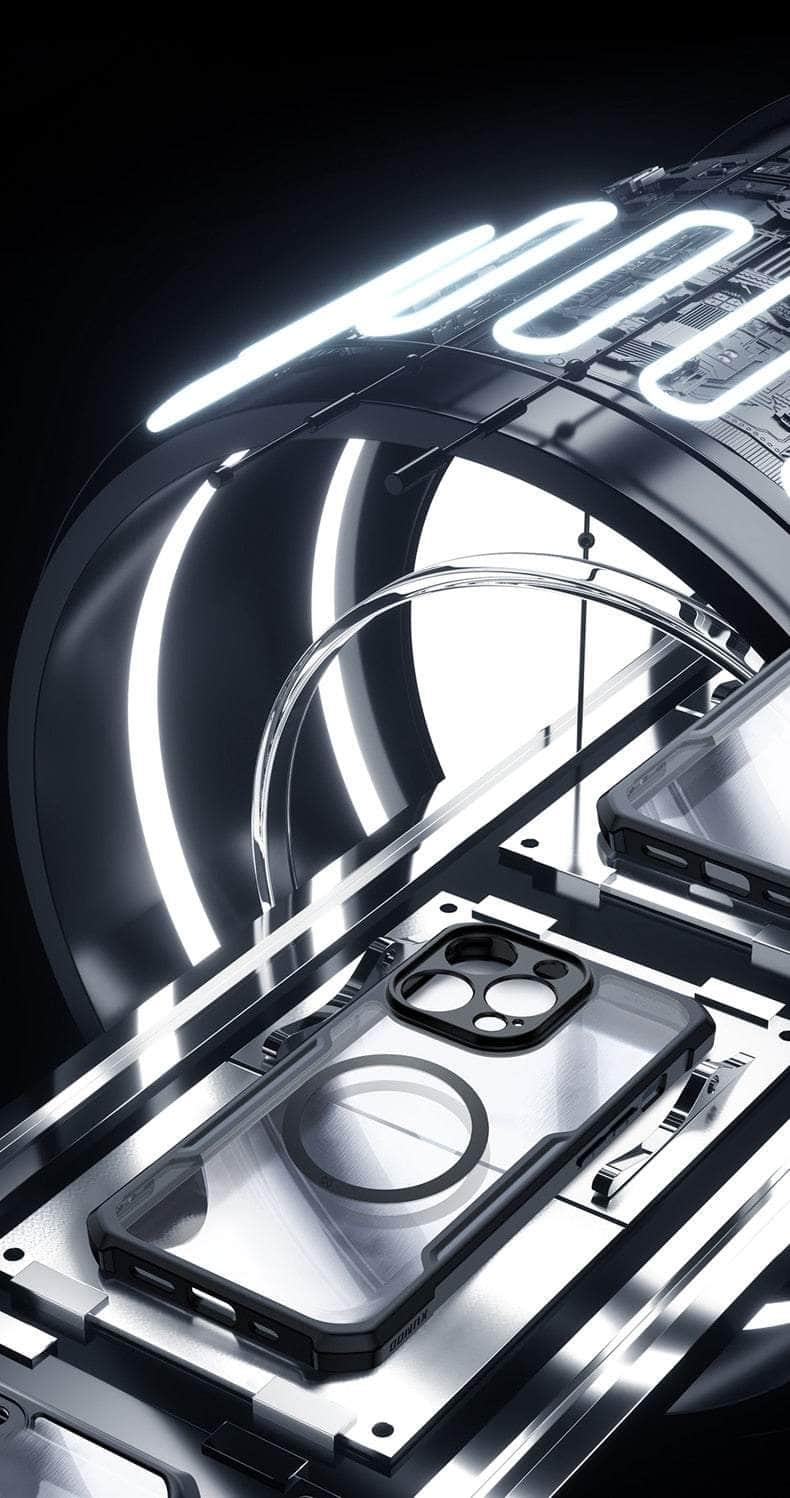 Casebuddy Black Clear / iPhone 14 Plus Xundd iPhone 14 Plus Magnetic Airbags Shockproof Shell