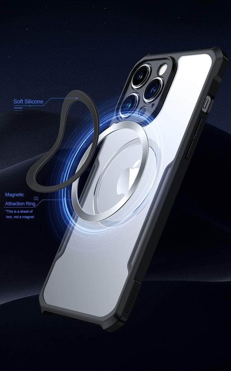 Casebuddy Black Clear / iPhone 14 Plus Xundd iPhone 14 Plus Magnetic Airbags Shockproof Shell