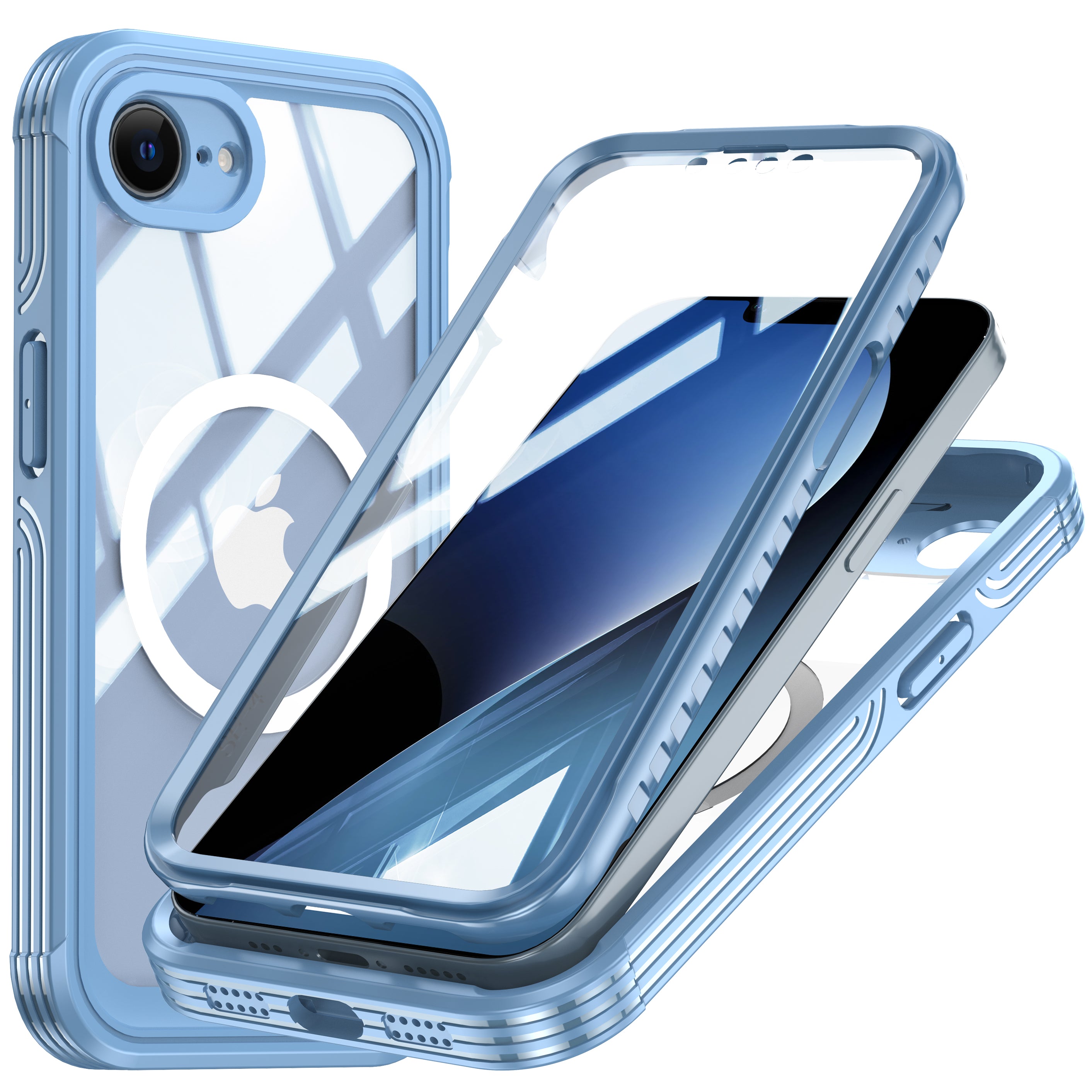 Casebuddy Australia for Bumper Clear PC Silicone Combo iPhone 17e Case Full Protection - 2