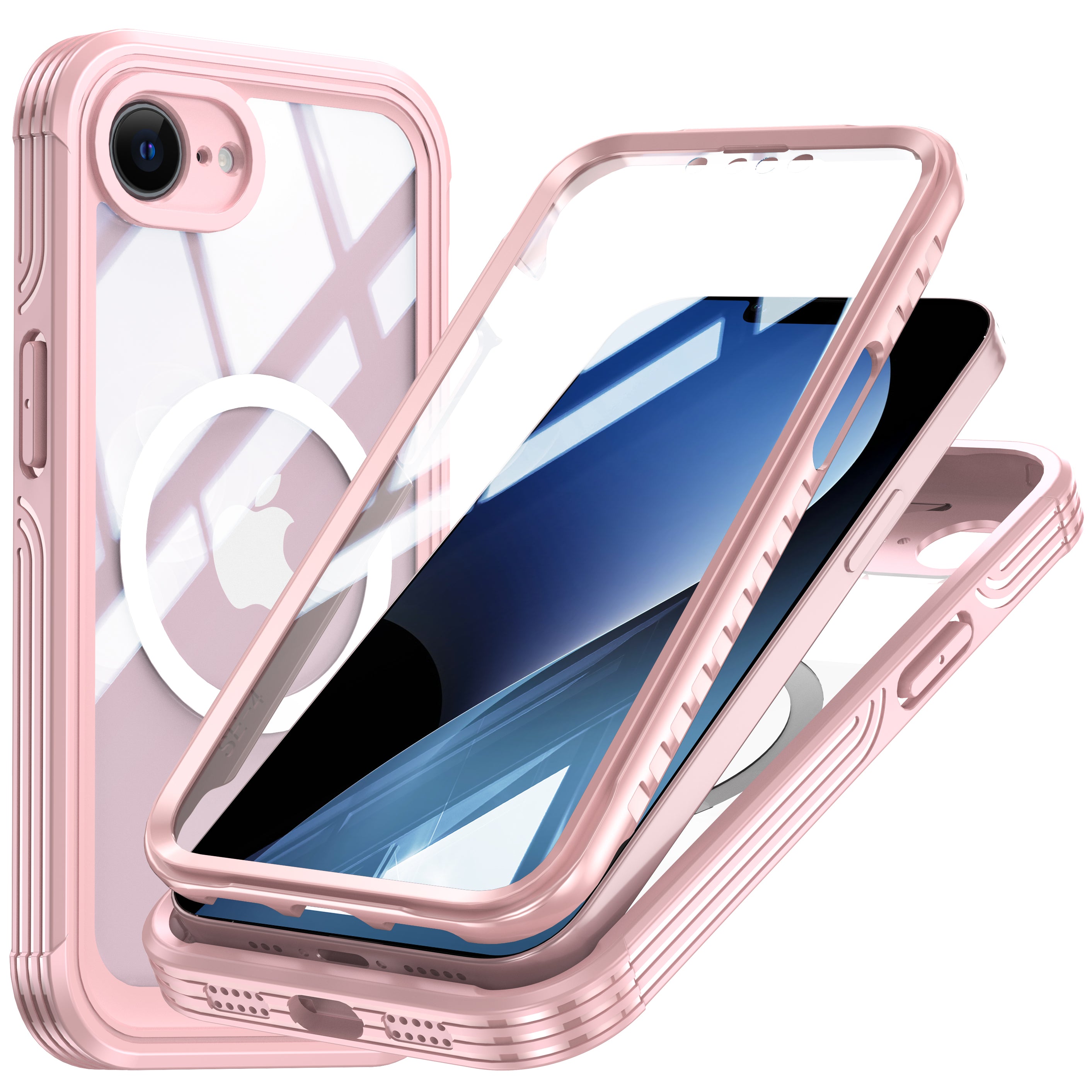 Casebuddy Australia for Bumper Clear PC Silicone Combo iPhone 17e Case Full Protection - 3