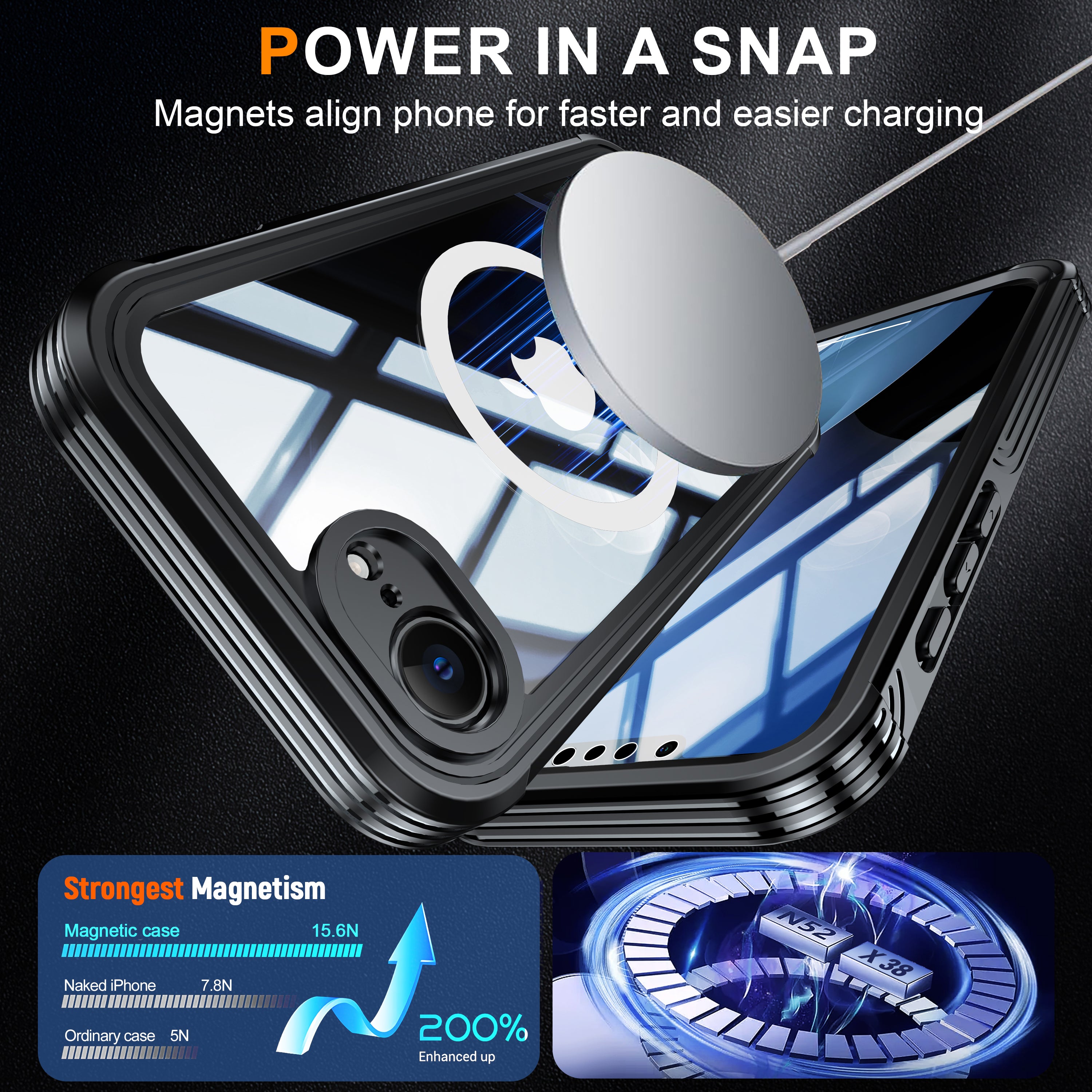 Casebuddy Australia for Bumper Clear PC Silicone Combo iPhone 17e Case Full Protection - 8