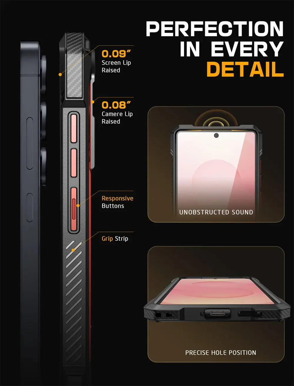 SUPCASE Galaxy S25 2025 UB Grip Anti-Scratch Heavy Duty Case