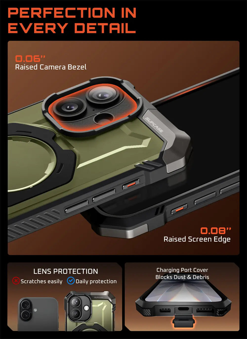 SUPCASE iPhone 17 Camera Control UB Grip Heavy Duty Case