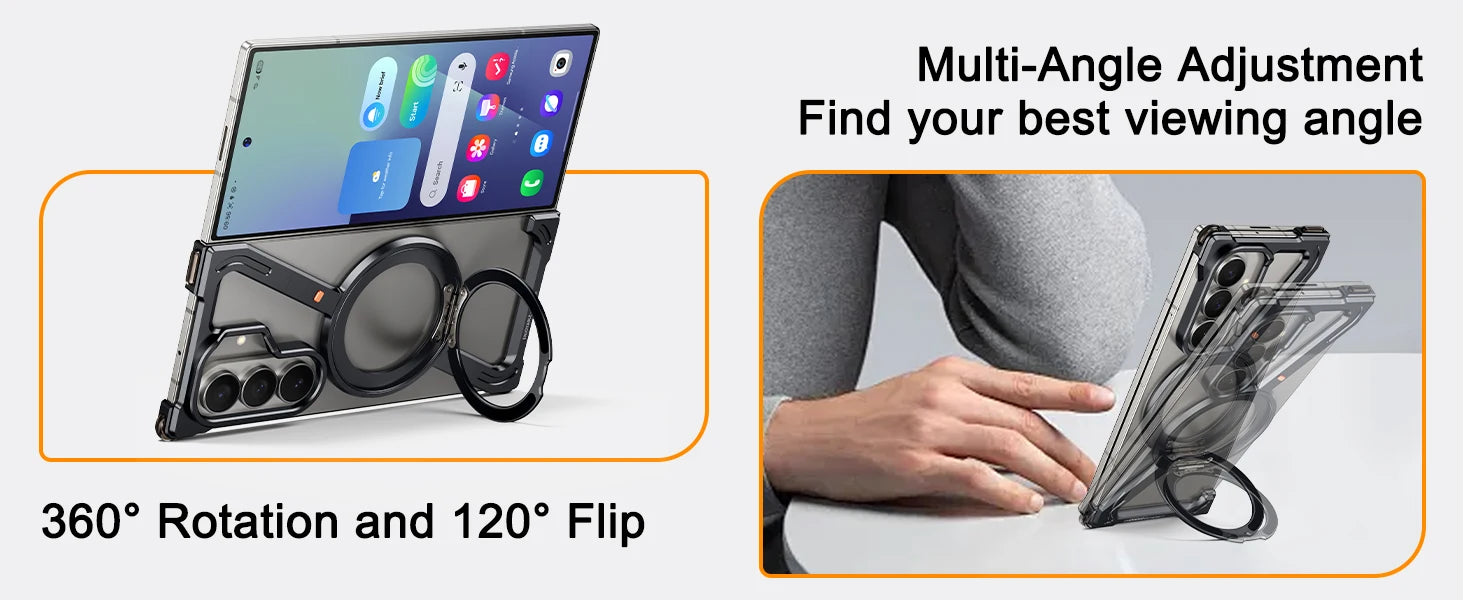 Aluminium Galaxy Z Fold 7 360° Magnetic Stand Cover