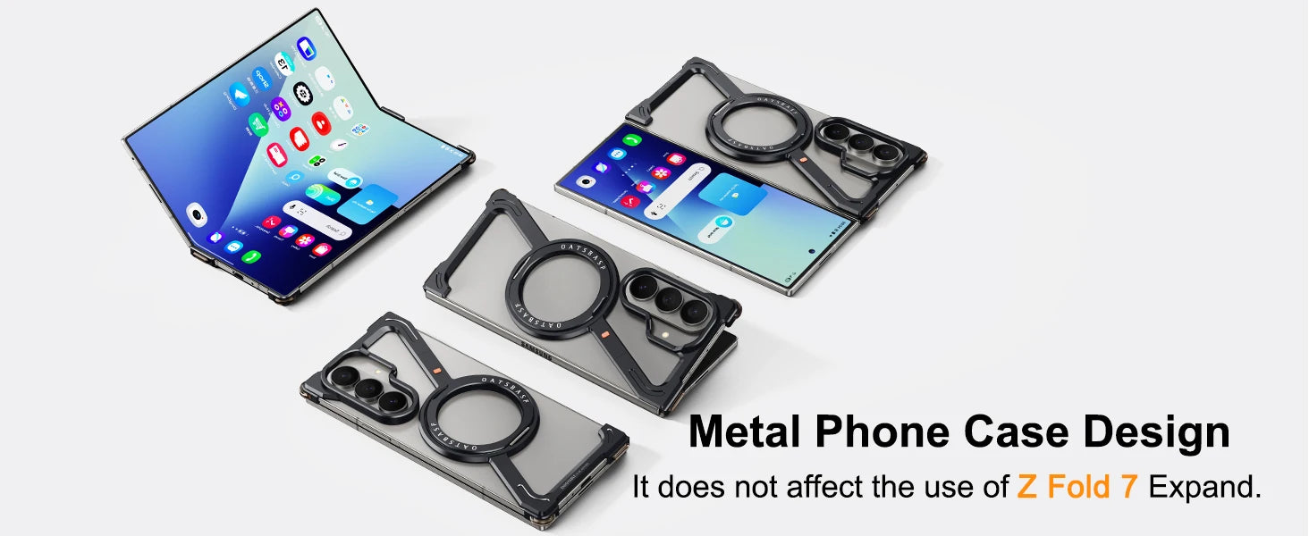 Aluminium Galaxy Z Fold 7 360° Magnetic Stand Cover