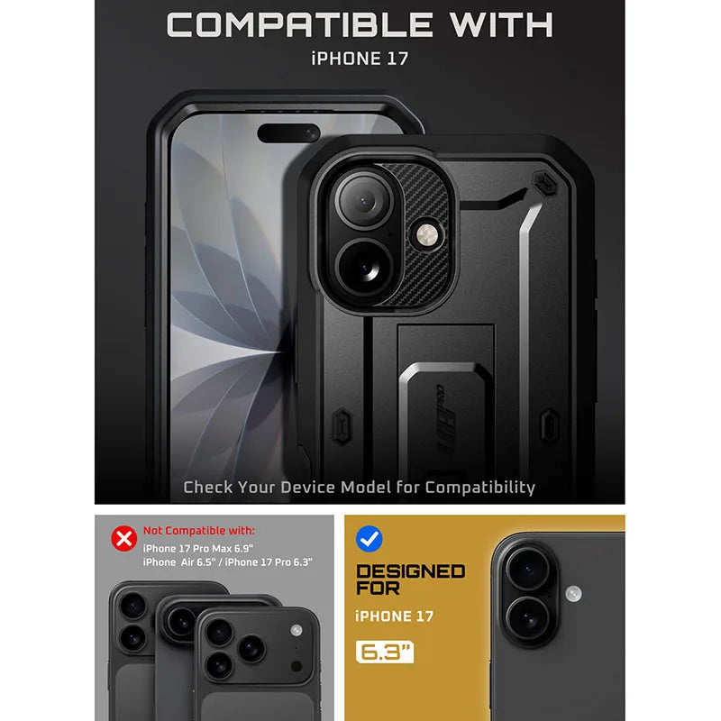 SUPCASE iPhone 17 UB Pro Full-Body Heavy Duty Case