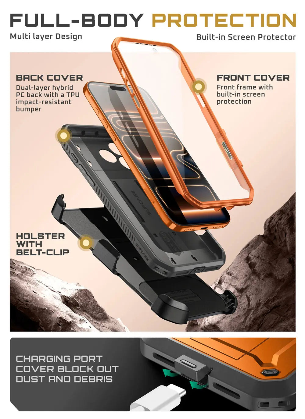SUPCASE iPhone 17 Pro UB Pro Full-Body Heavy Duty Case