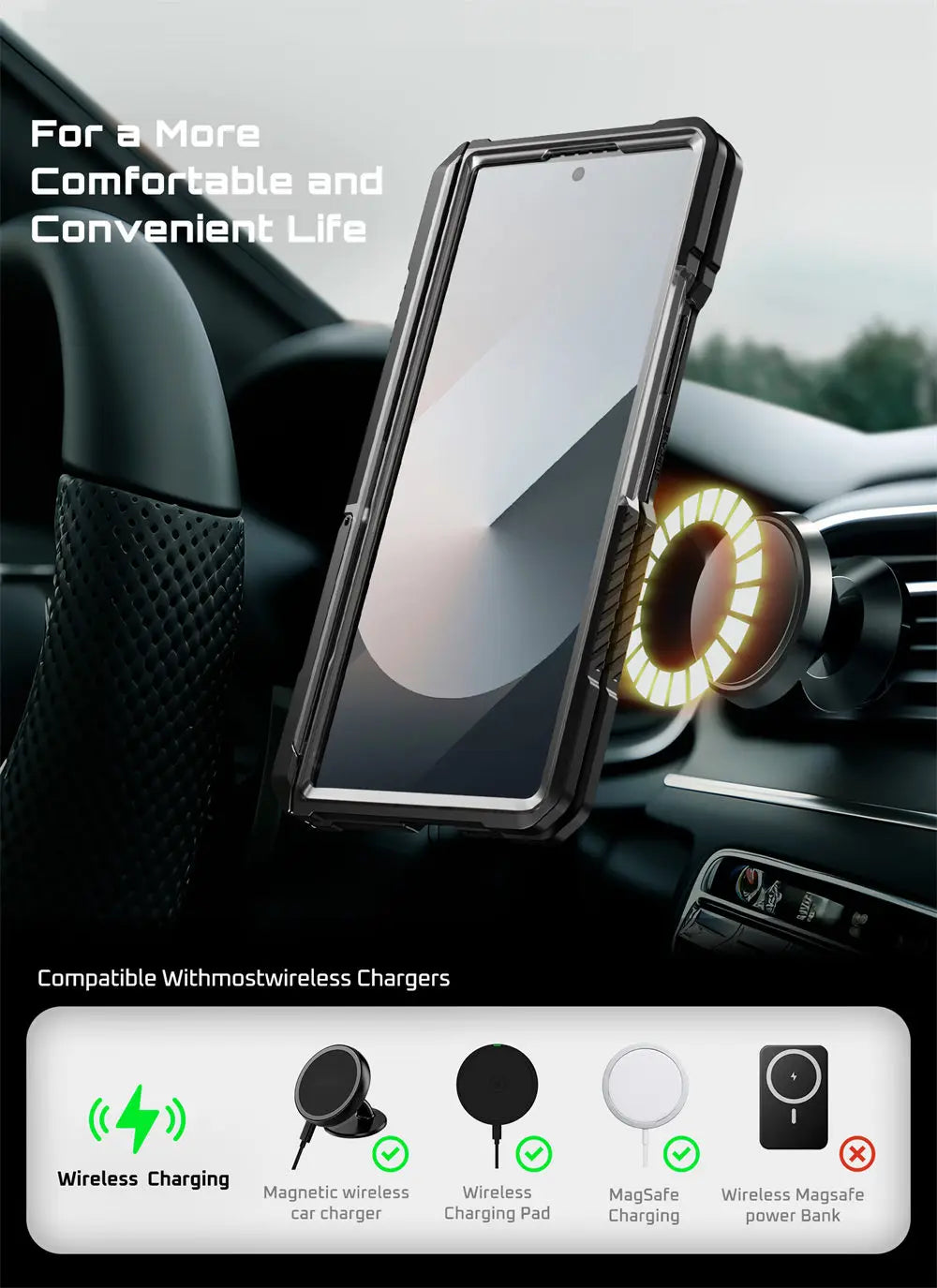 SUPCASE Z Fold 7 UB Grip Anti-Scratch Heavy Duty Case