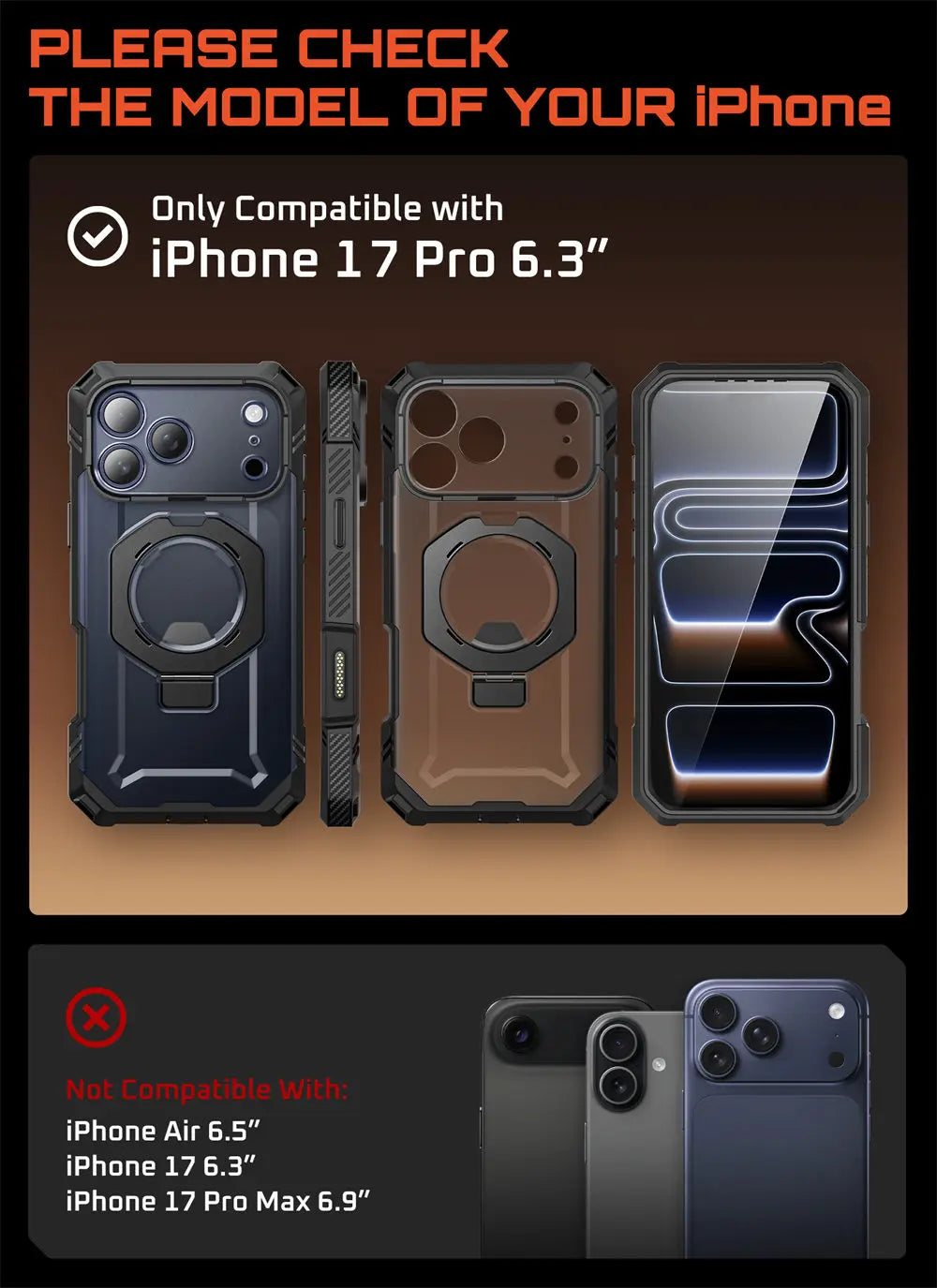 SUPCASE iPhone 17 Pro UB Grip Magnetic Case