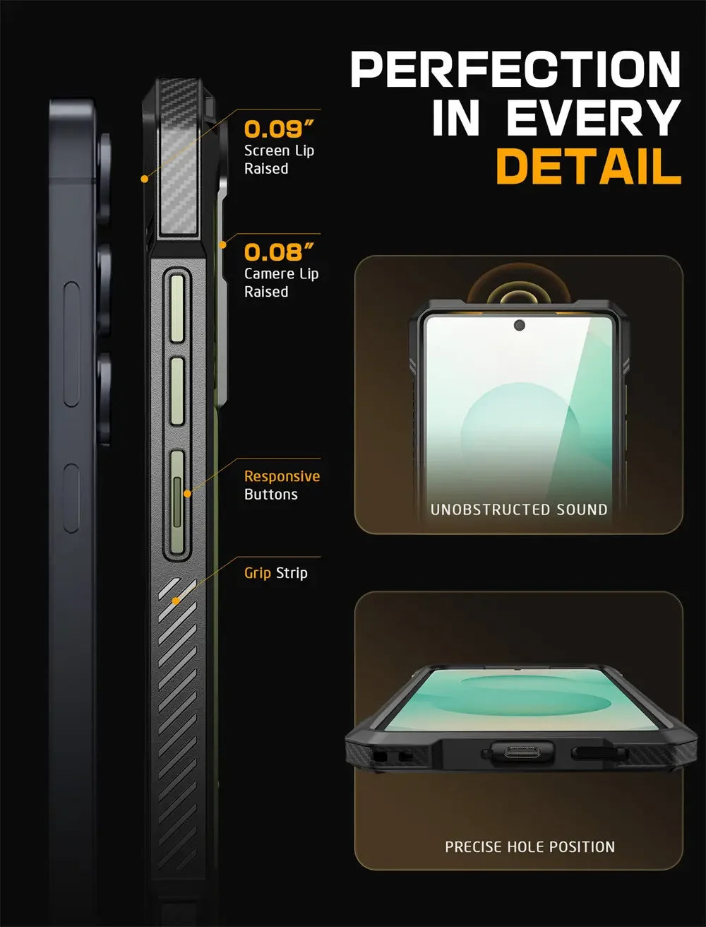 SUPCASE Galaxy S25 2025 UB Grip Anti-Scratch Heavy Duty Case