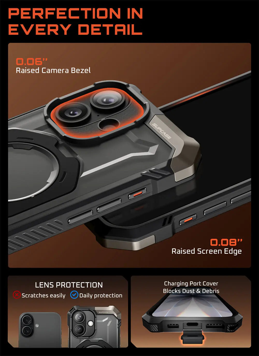 SUPCASE iPhone 17 Camera Control UB Grip Heavy Duty Case