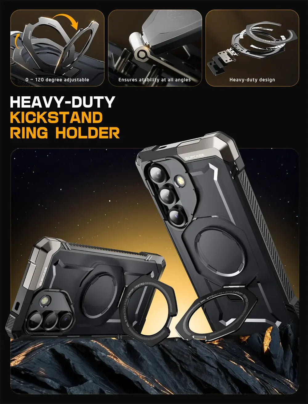 SUPCASE Galaxy S25 2025 UB Grip Anti-Scratch Heavy Duty Case