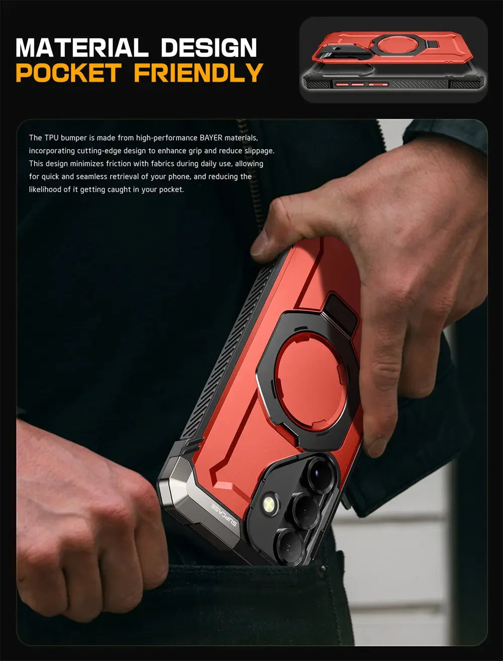 SUPCASE Galaxy S25 2025 UB Grip Anti-Scratch Heavy Duty Case