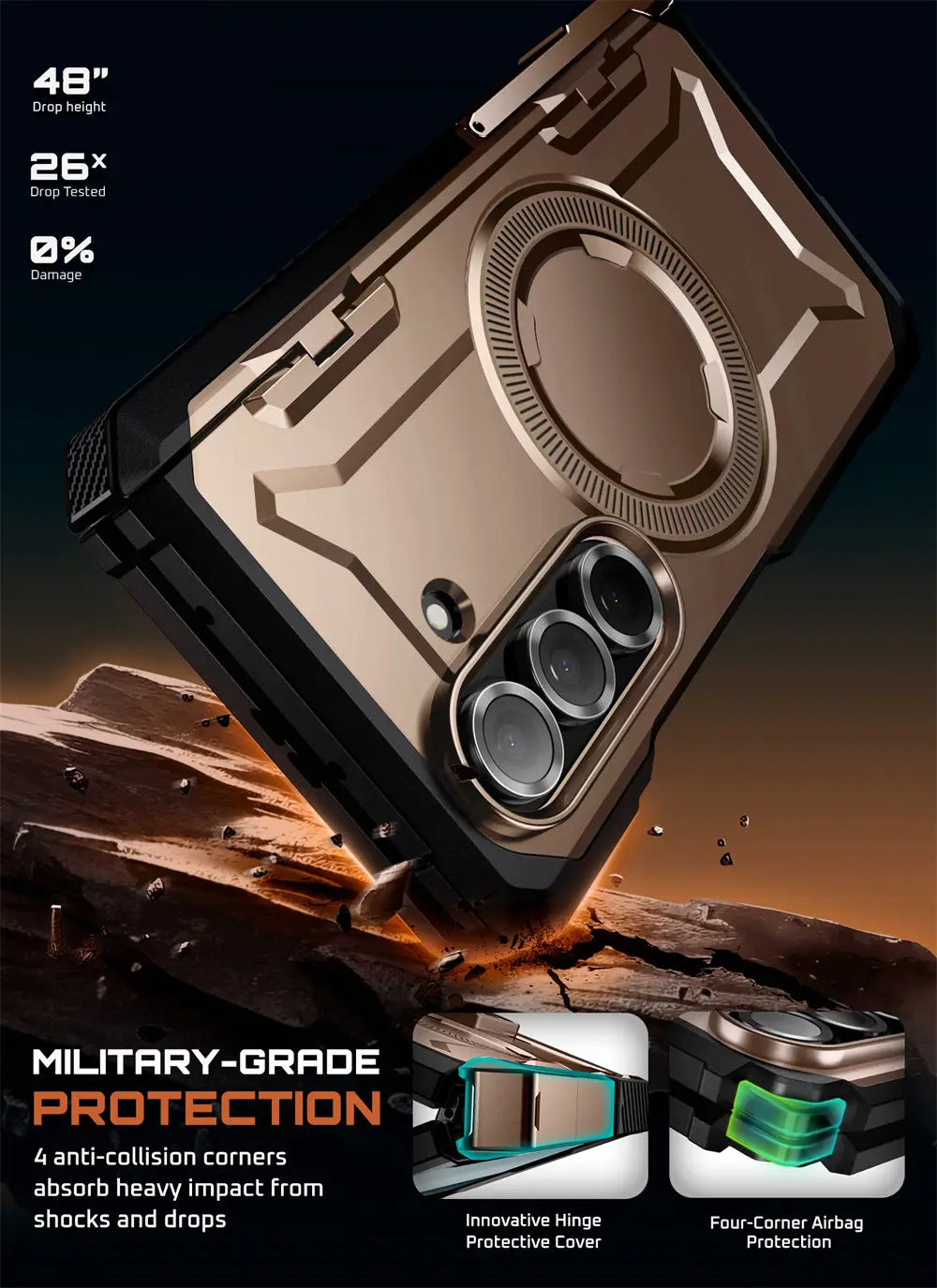 SUPCASE Z Fold 7 UB Grip Anti-Scratch Heavy Duty Case