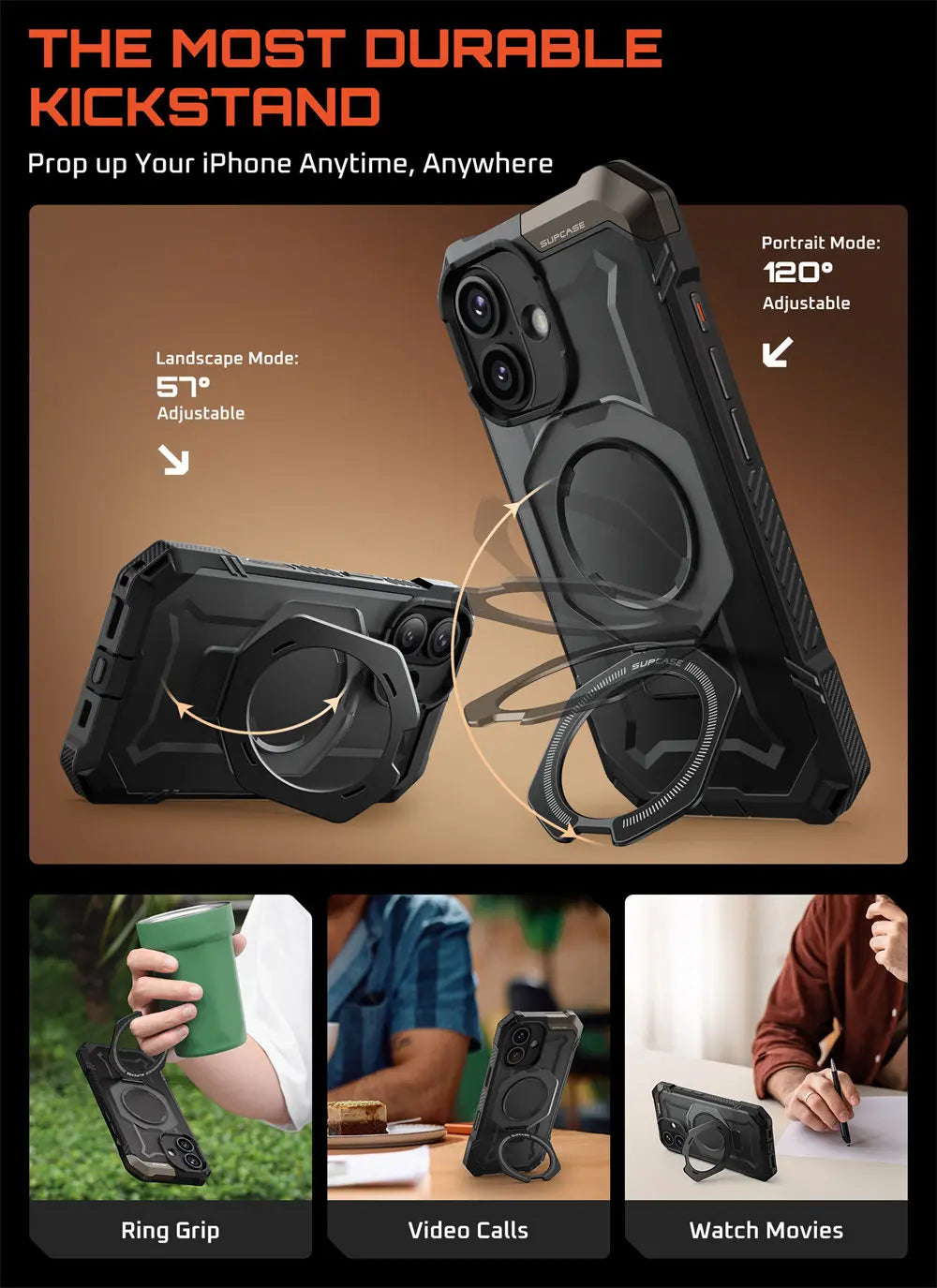 SUPCASE iPhone 17 Camera Control UB Grip Heavy Duty Case