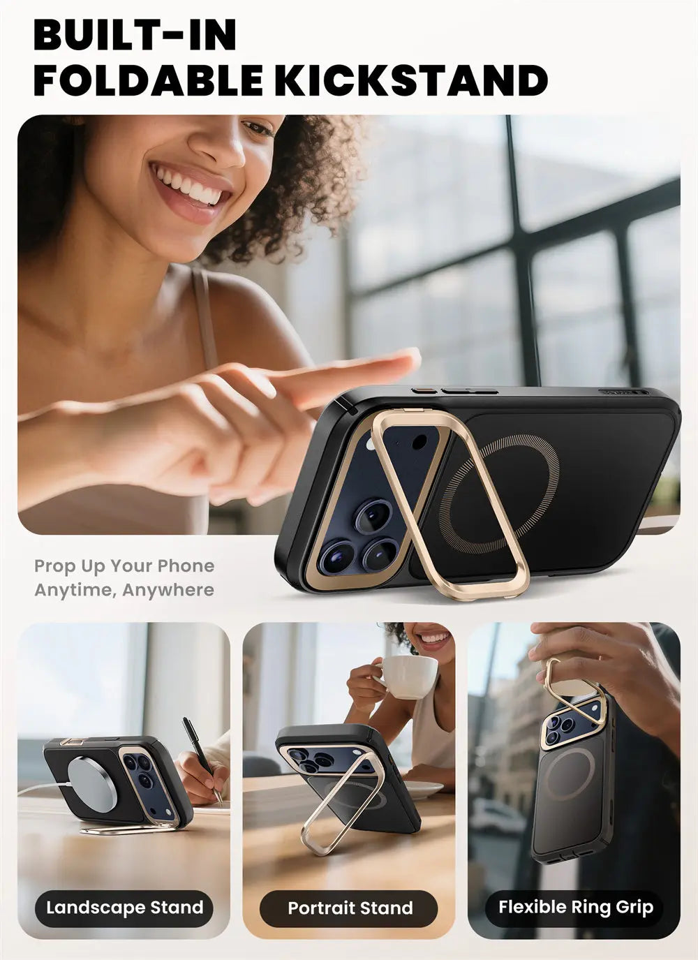 iPhone 17 Pro Case I-BLASON Are Flip Full-Body Heavy Duty Case