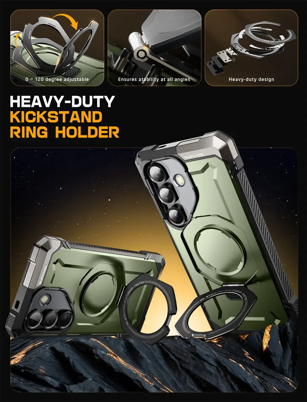 SUPCASE Galaxy S25 2025 UB Grip Anti-Scratch Heavy Duty Case