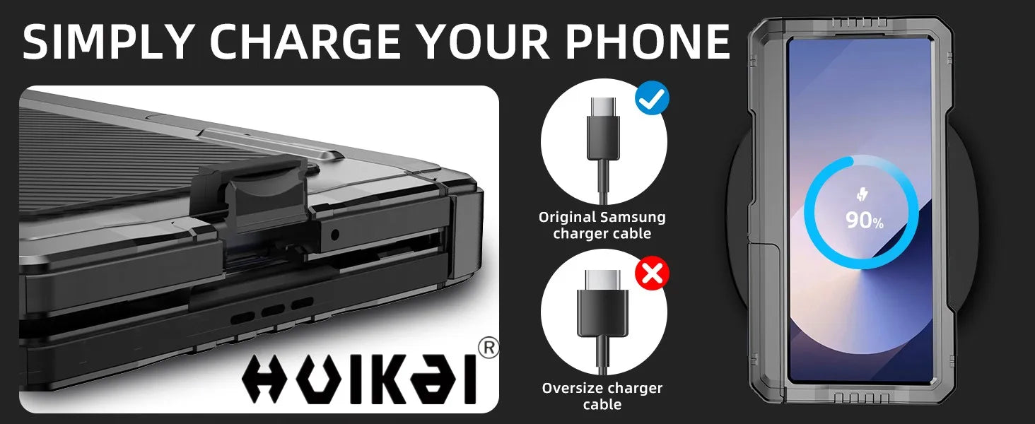 Galaxy Z Fold 7 Metal Bumper Heavy Duty Shockproof Cover