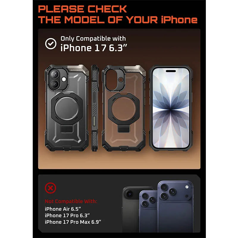 SUPCASE iPhone 17 Camera Control UB Grip Heavy Duty Case