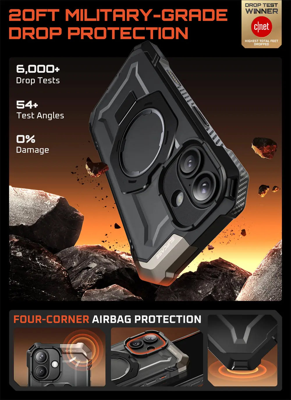 SUPCASE iPhone 17 Camera Control UB Grip Heavy Duty Case