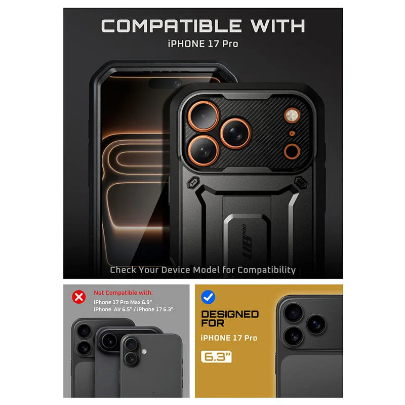 SUPCASE iPhone 17 Pro UB Pro Full-Body Heavy Duty Case