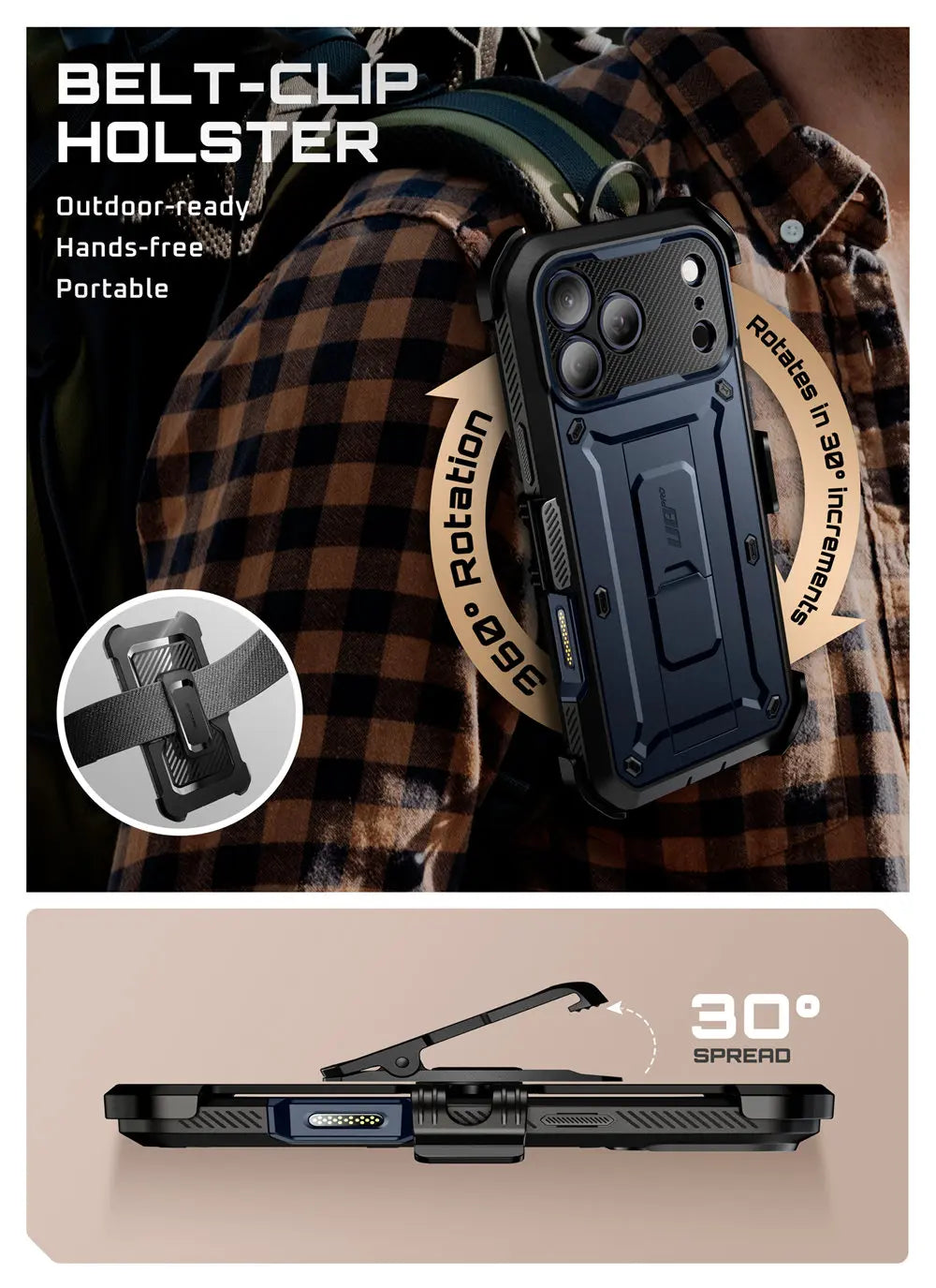 SUPCASE iPhone 17 Pro UB Pro Full-Body Heavy Duty Case