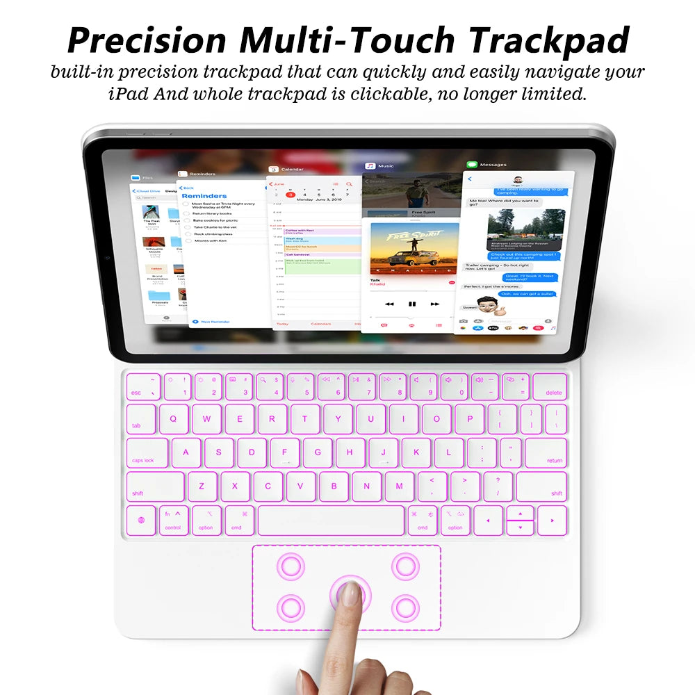 iPad Pro 11 2024/2025 Magic Keyboard LCD Display Multi-Touch Trackpad