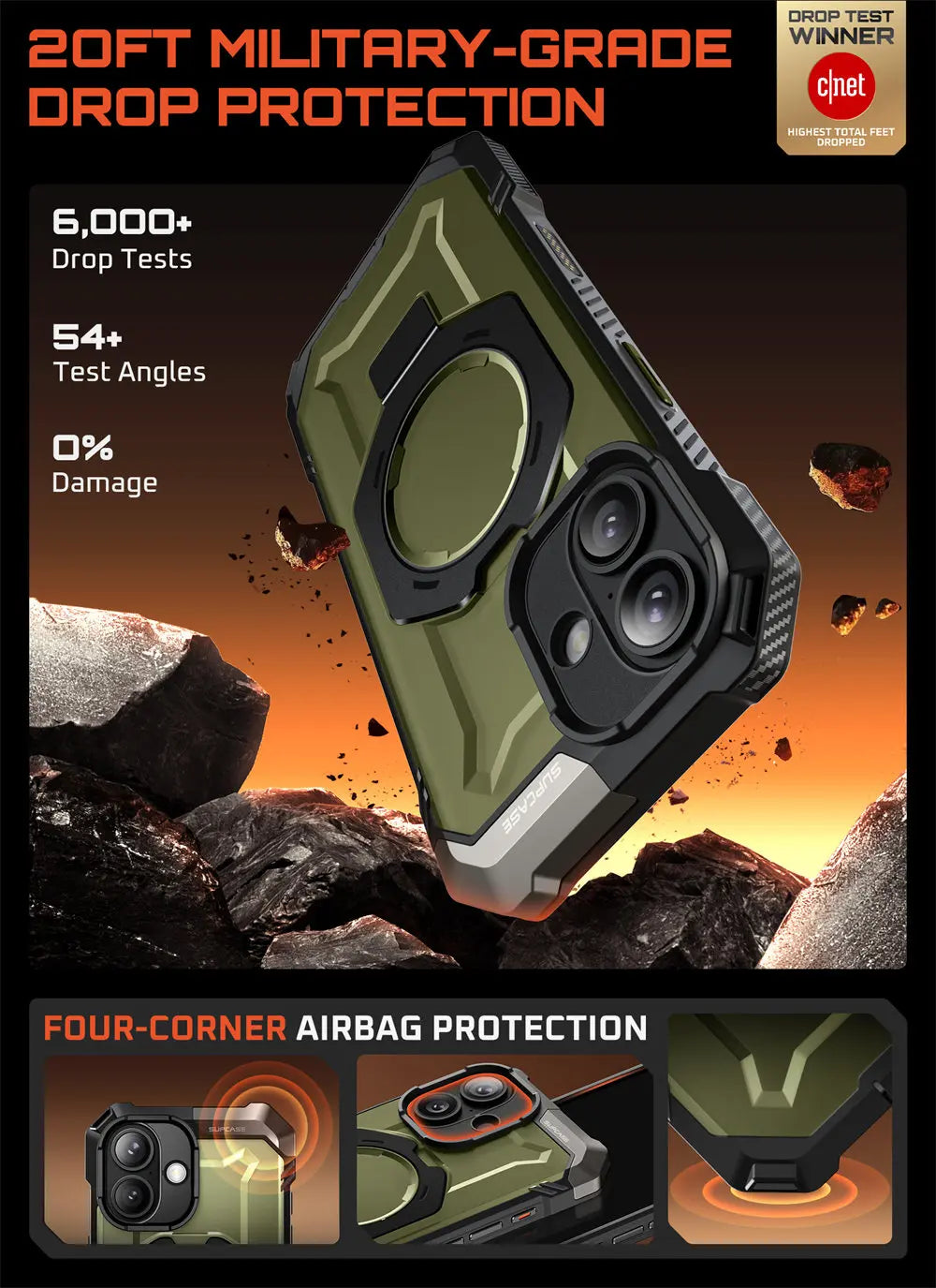 SUPCASE iPhone 17 Camera Control UB Grip Heavy Duty Case