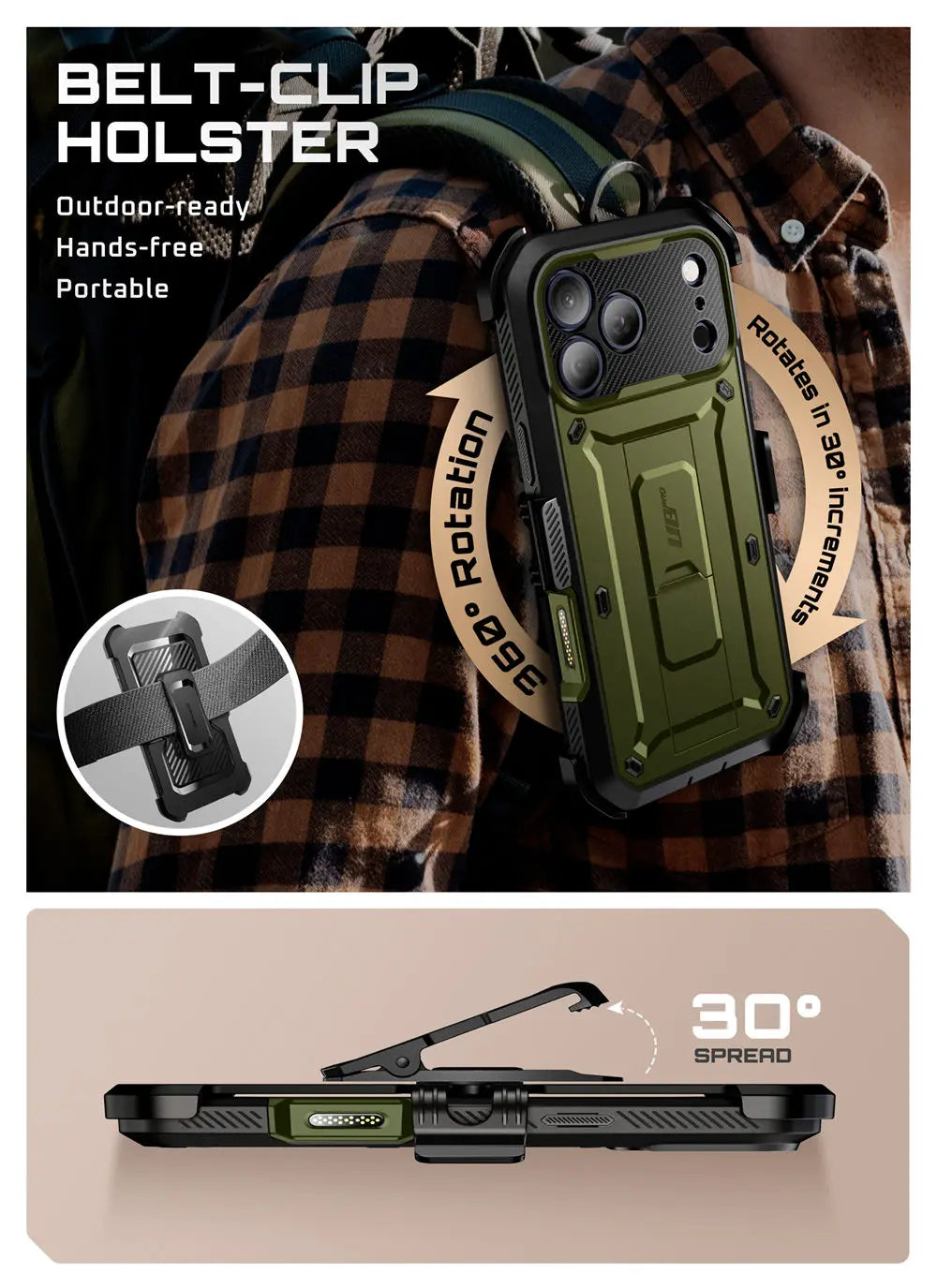 SUPCASE iPhone 17 Pro Max UB Pro Full-Body Heavy Duty Case