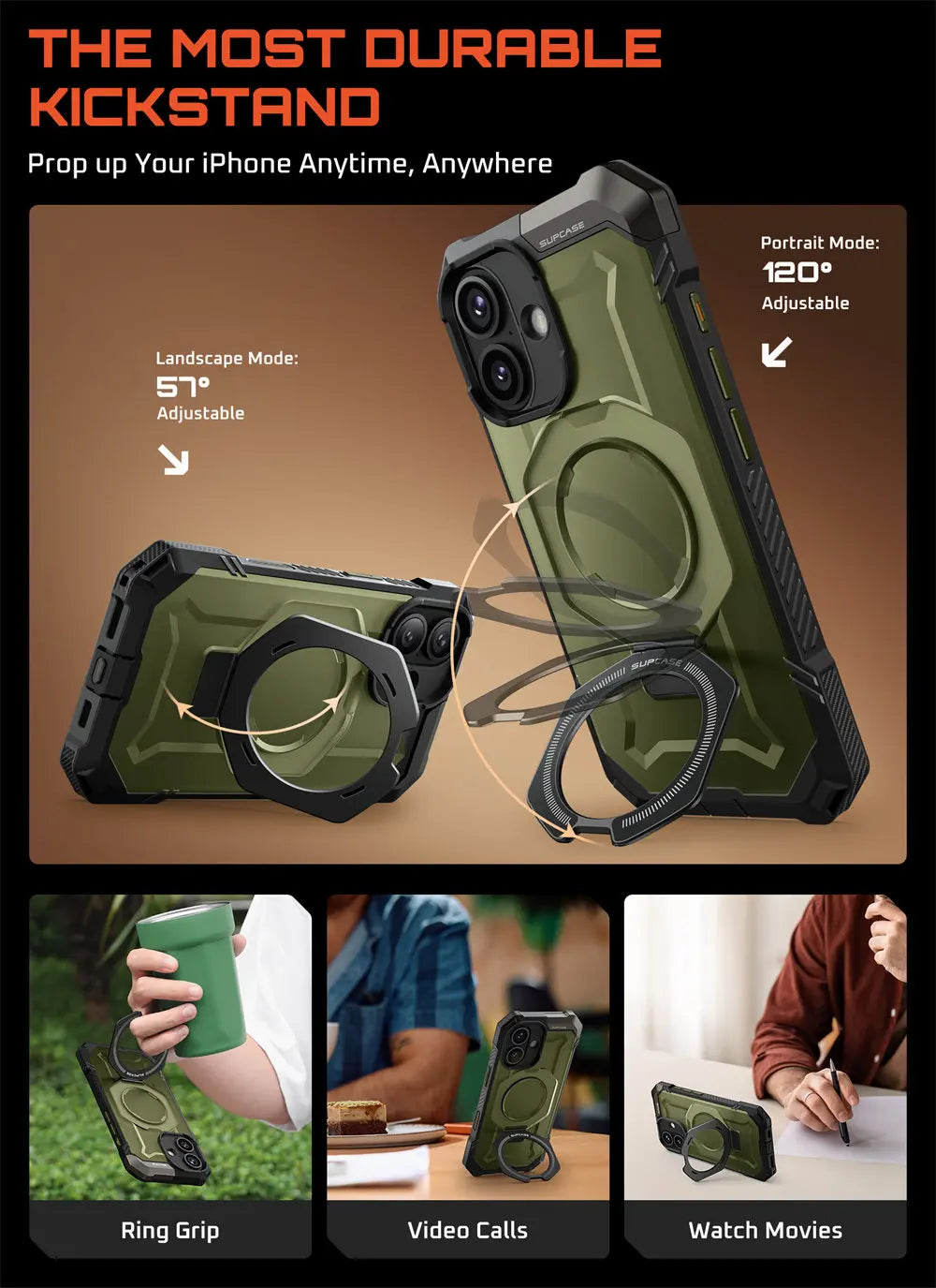 SUPCASE iPhone 17 Camera Control UB Grip Heavy Duty Case