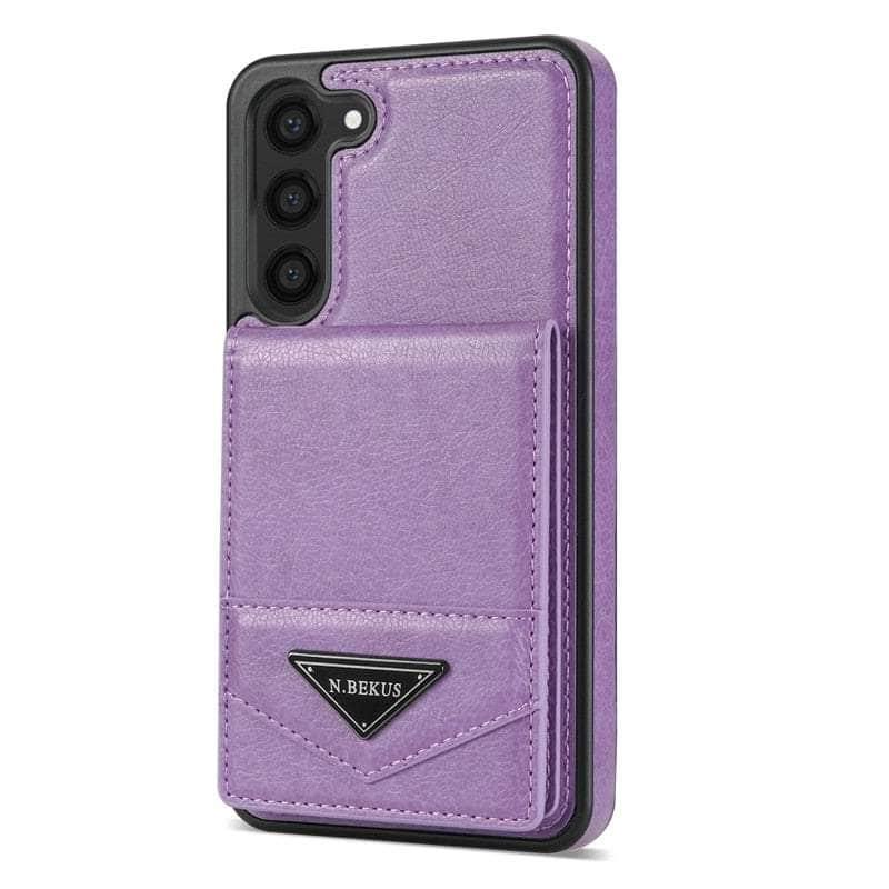 Anti-theft Galaxy S23 FE Brush Wallet Flip Case