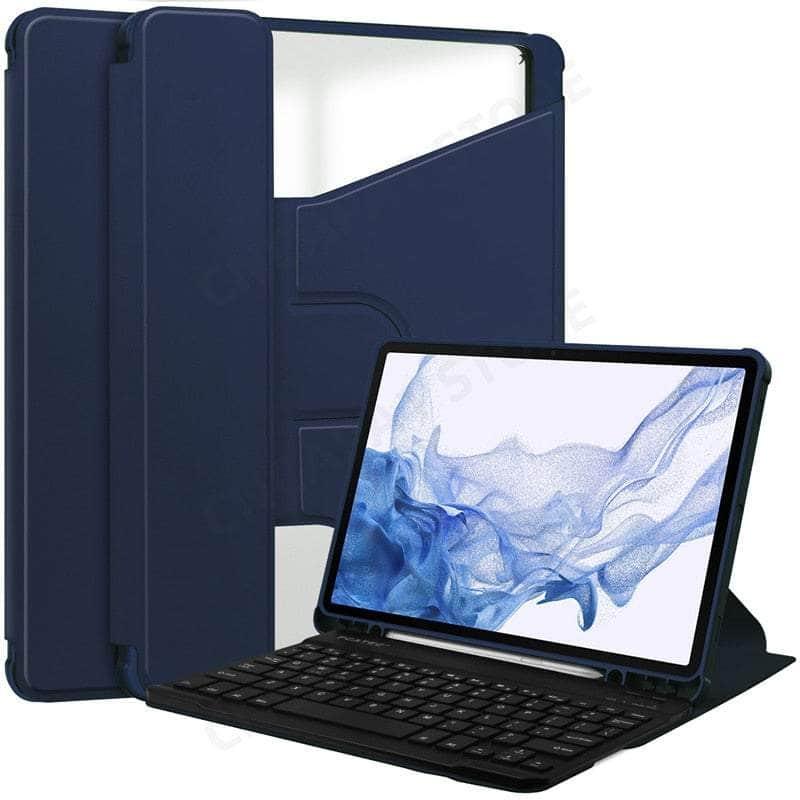 Casebuddy Dark Blue / Tab S9 11 inch 360 Bluetooth Keyboard Galaxy Tab S9 2023 Case
